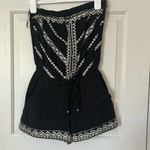 Angie strapless shorts jumpsuit